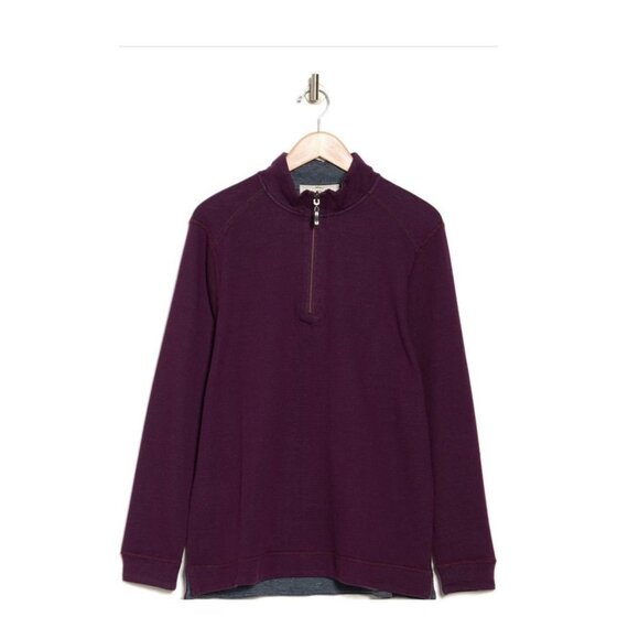 Tommy Bahama Mens Berry Blue Reversible Half Zip Knit Pullover Plus Sz XXXL New - Picture 11 of 12